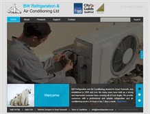 Tablet Screenshot of bwrefrigeration.co.uk